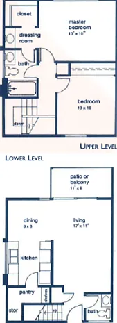 Two Bedroom One Bath Townhome Two Bedroom One Bath Townhome