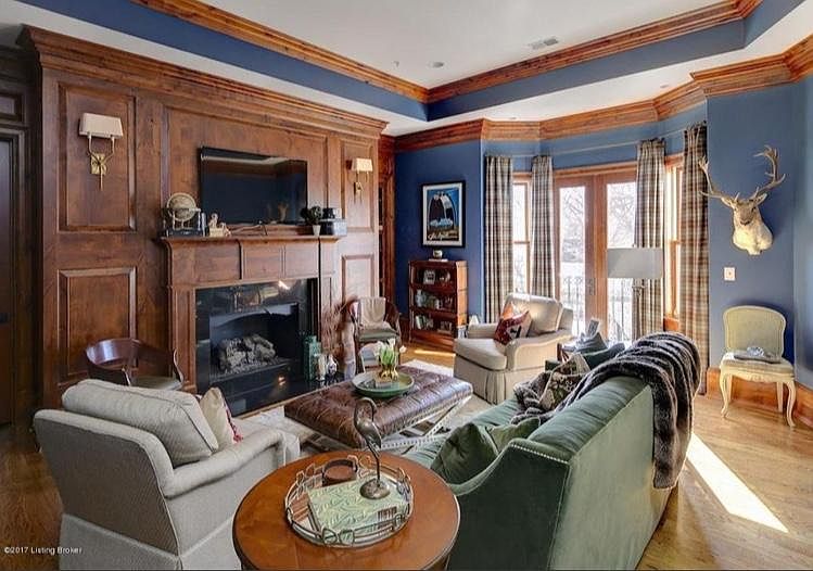 Den with powder room