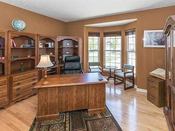 Office with bay window, could easily add a closet for a 4th bedroom