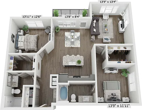 Floor plan B2