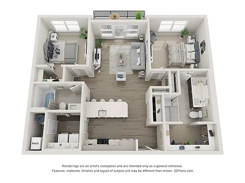 Floor plan Libretto - Two bedroom