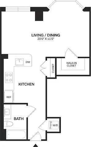 Floor plan Studio-S1