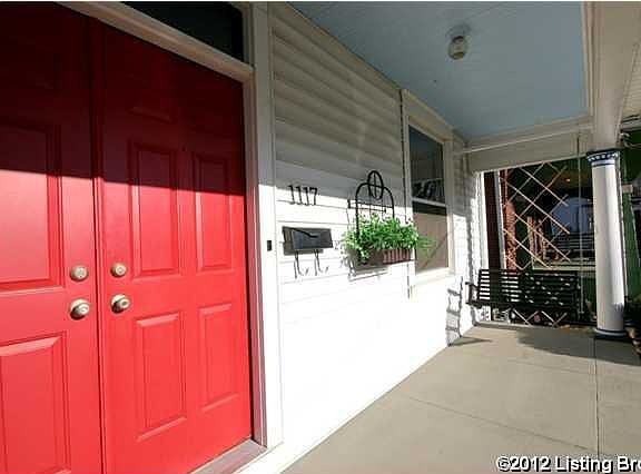 Front porch and swing
