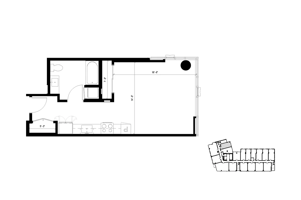 Floor plan S2 Studio