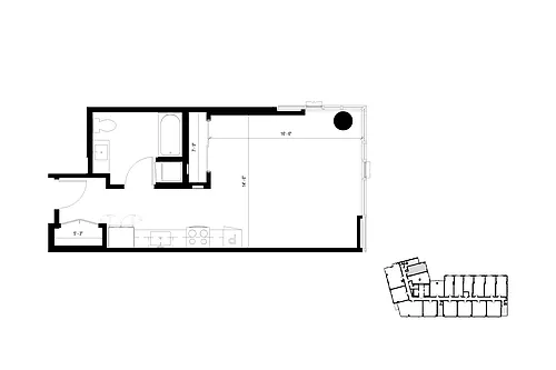 Floor plan S2 Studio