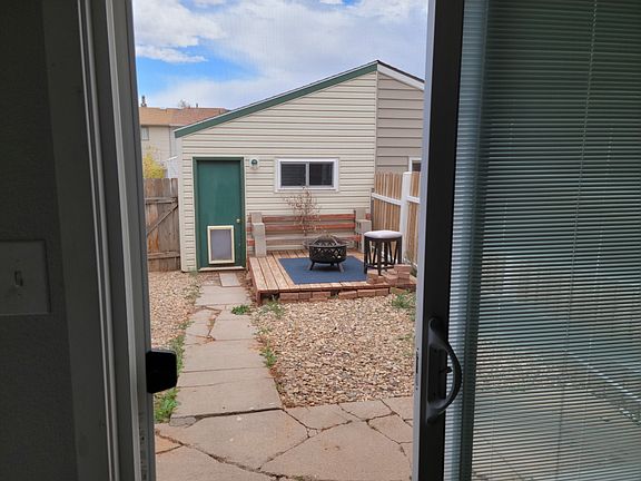 Back yard w/small deck