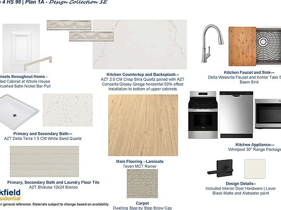 Images are for general reference. Materials subject to change based on availability.