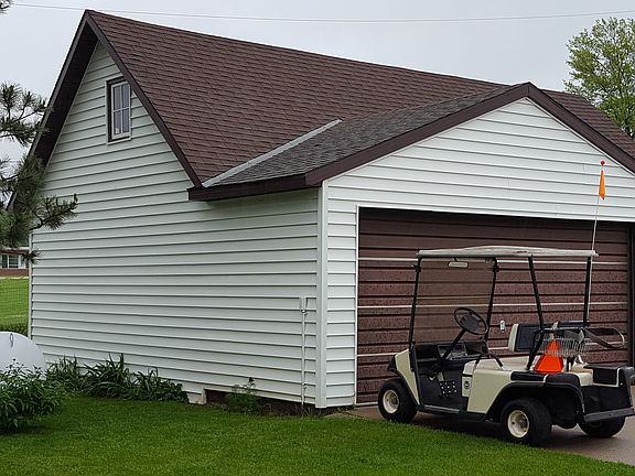 Rear 2 car garage & shop