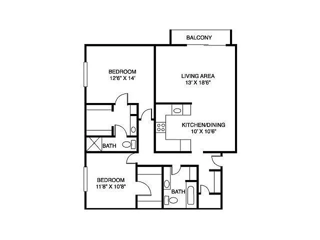 Floor plan 2C
