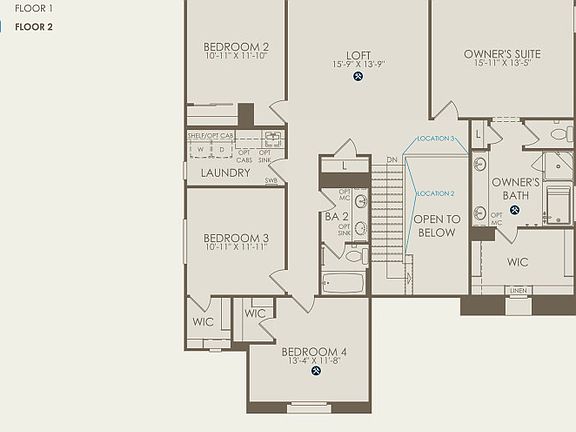 Stafford Floor Plan, Quick Move-In Home, Floor 2