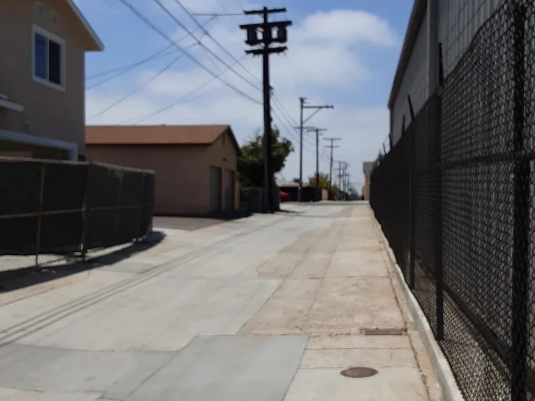 Back Alley View (7200 El Cajon Blvd, south alley)