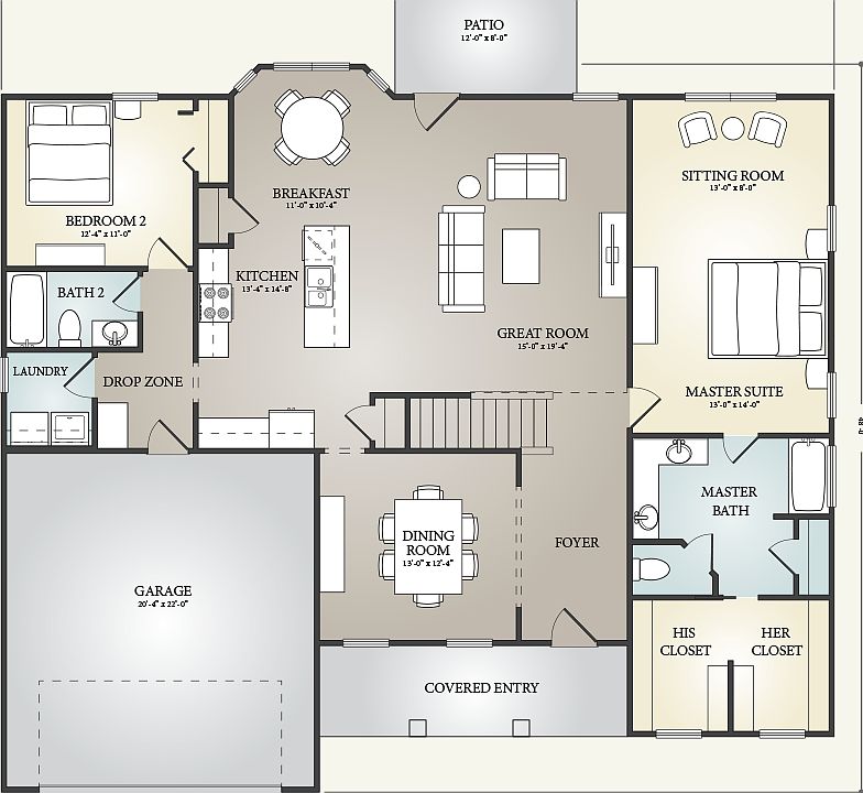 Grayson First Floor Plan