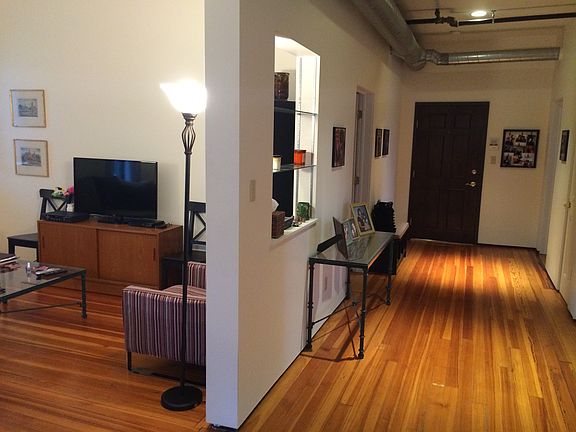 Entry hallway, looking back at the front door