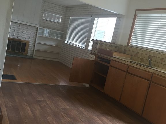 kitchen and living room