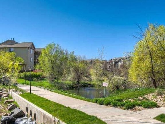 Walking paths and pond