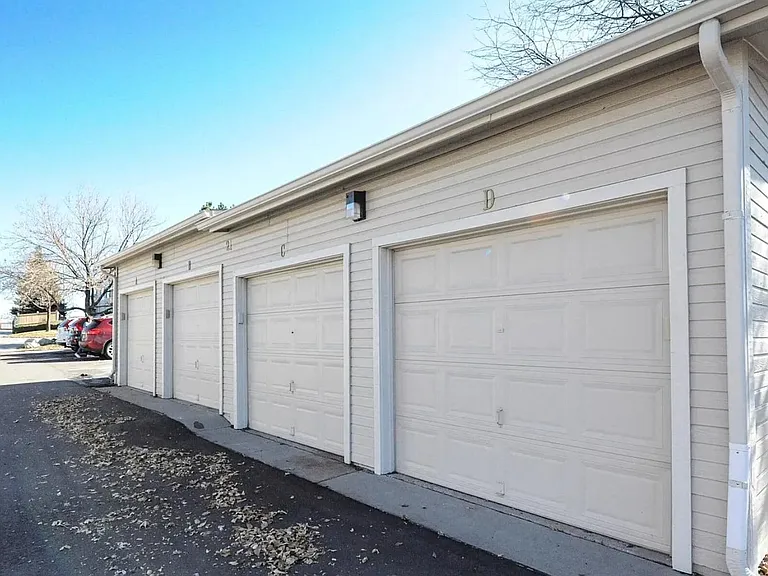 Single car garage included right outside of the unit