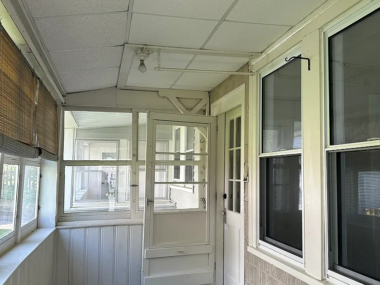 Covered back porch and private entrance