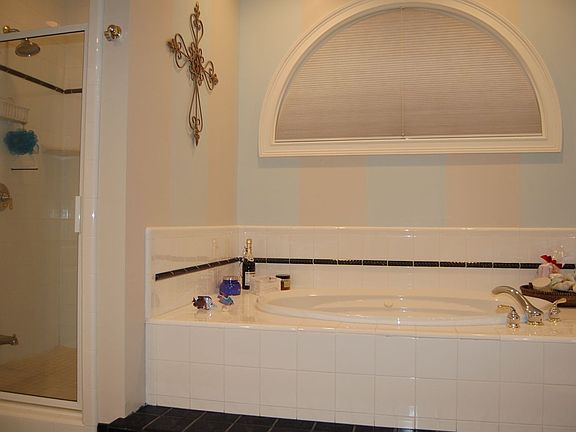Master shower and seperate garden tub