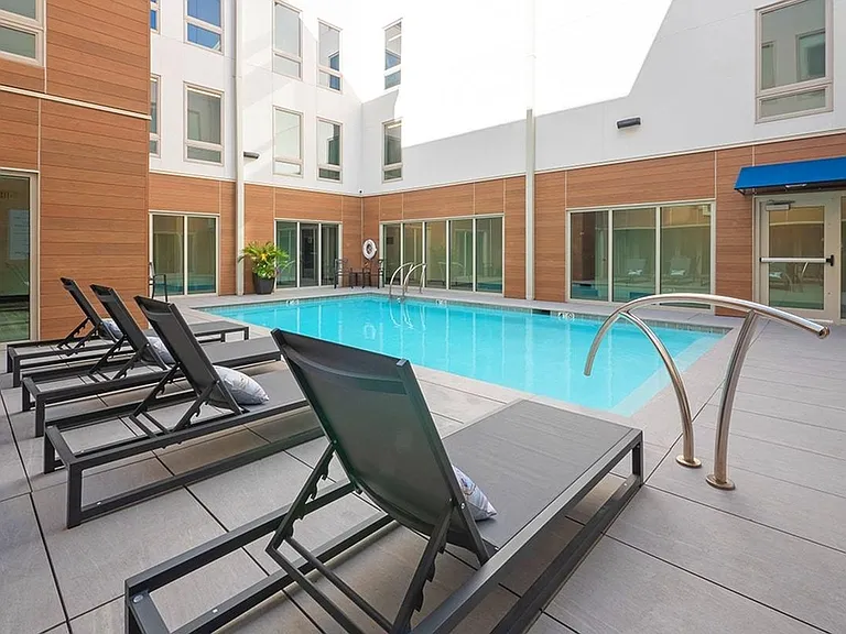 Heated saltwater pool