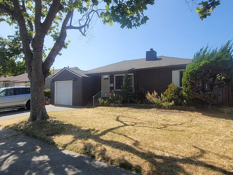 Side view of house.
