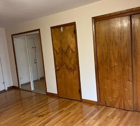 Storage space in main area.