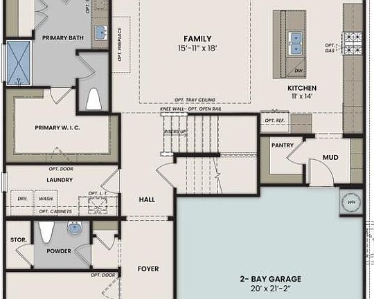 The Sycamore First Floor Plan