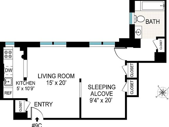 2nd image of 140 W 79th St APT 9C