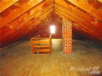 View of one end of the large open area on the upper level.