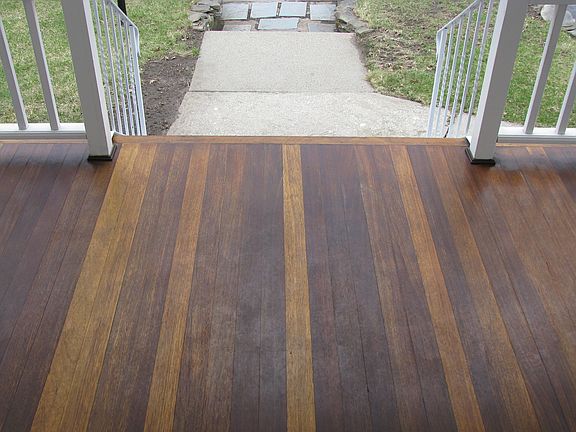 Mahogany Porch Floor