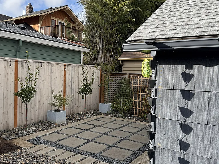 Backyard patio