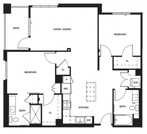Floor plan 2 X 2 B31