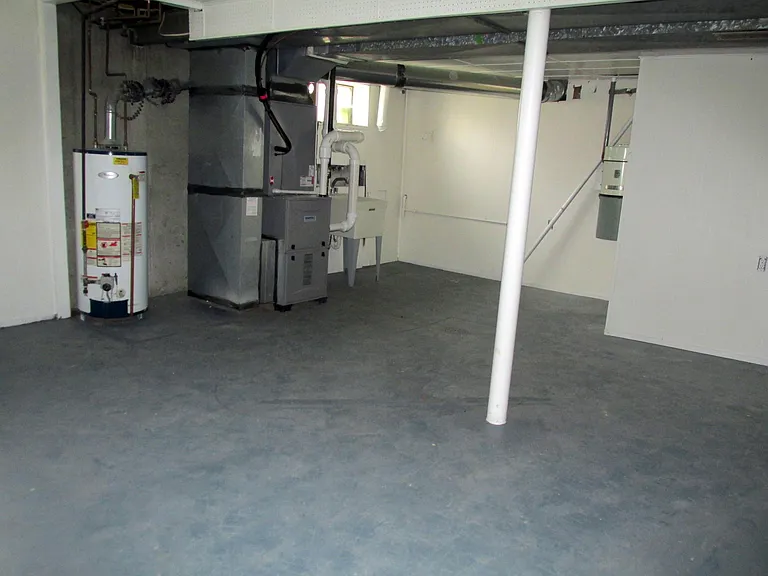 Clean basement, new HVAC