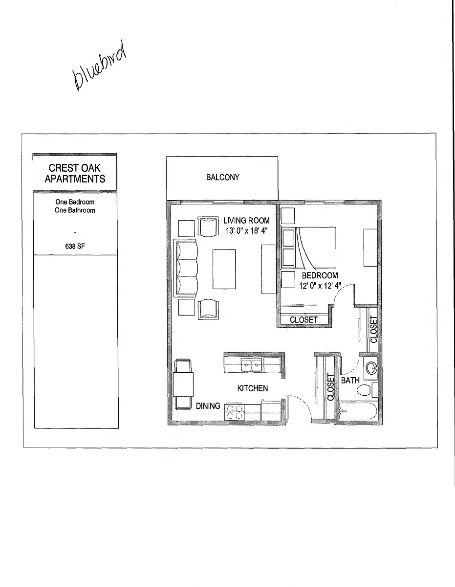Floor plan Bluebird