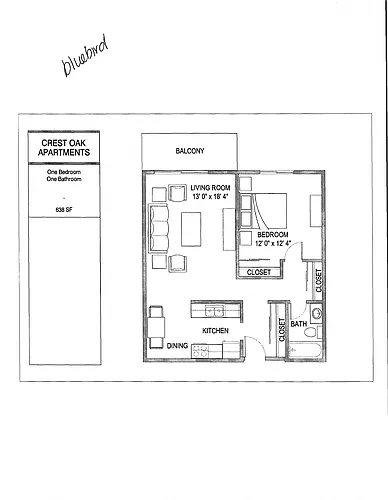 Floor plan Bluebird