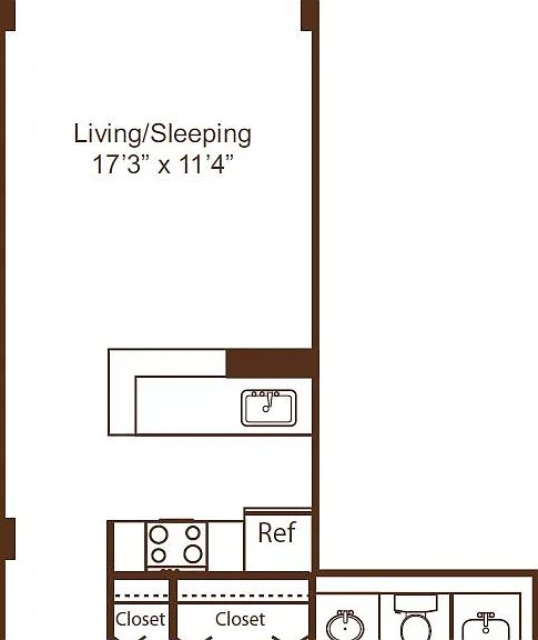 Studio - S Floor Plan Studio - S Floor Plan