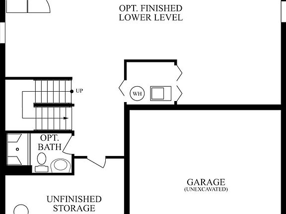 Elevation A - Opt. Finished Lower Level