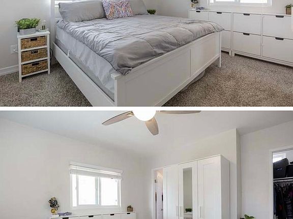 Master bedroom with 2 closets and on suite bathroom
