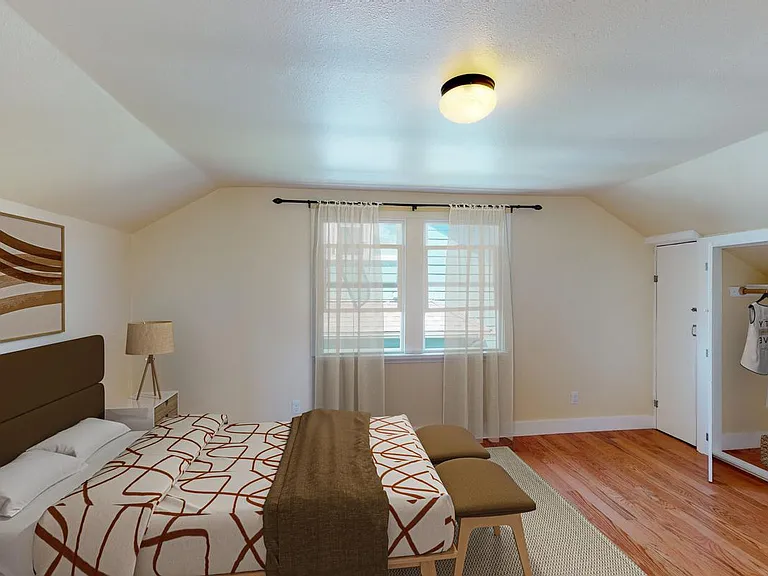 Bedroom 3. This image shows a virtually furnished space. Bedrooms come unfurnished.
