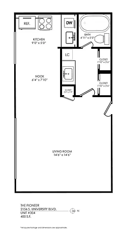 Floor plan Studio