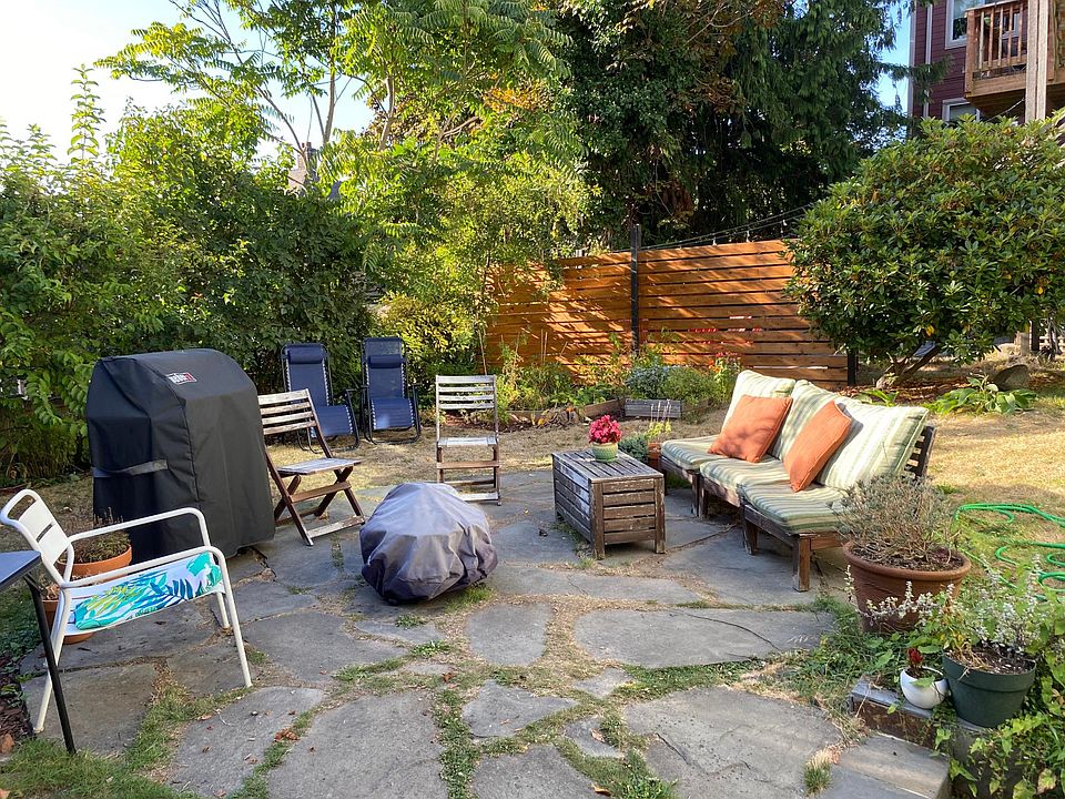 Backyard right outside your front door