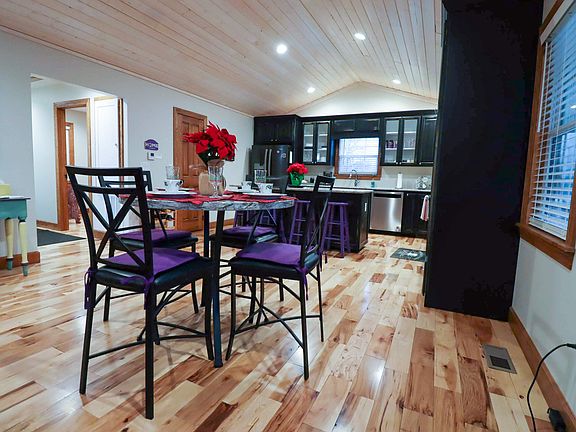 Dining area and kitchen
