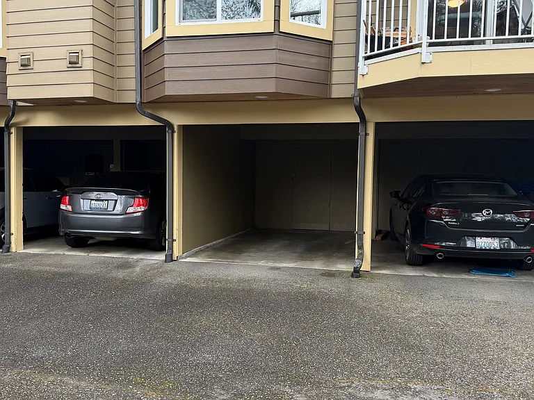 zoomed out view of covered parking