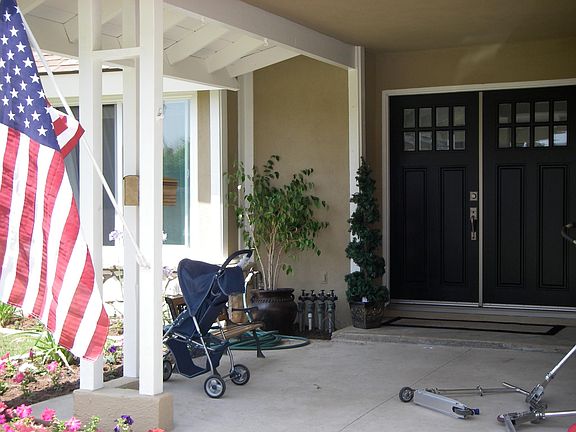 Large front covered porch.