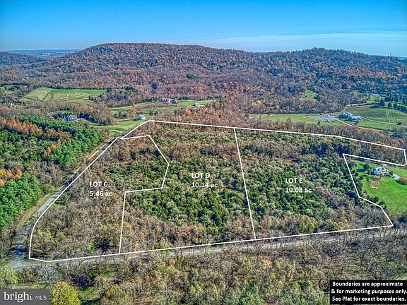 Lot C-5.46ac,  Lot D-10.14ac,  Lot E-10.08ac