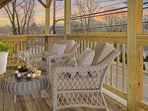 Front deck, virtually staged.