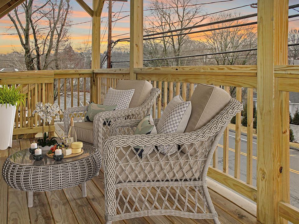 Front deck, virtually staged.