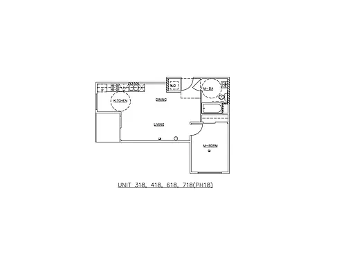 Floor plan Channel Two-Bedroom