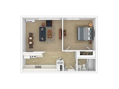Floor plan 1X1 720