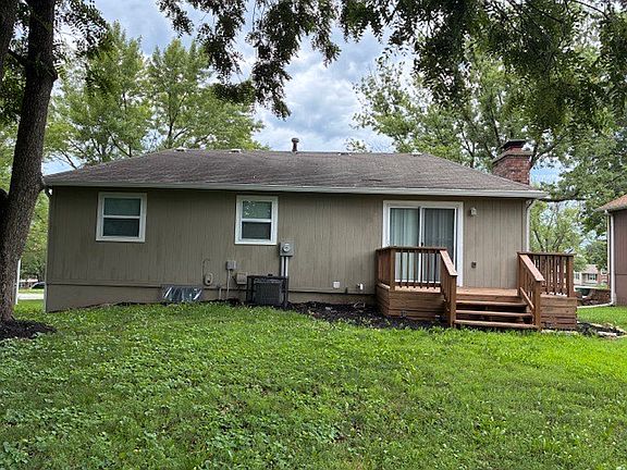 back yard and deck