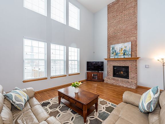 SOARING FIREPLACE & WINDOWS!